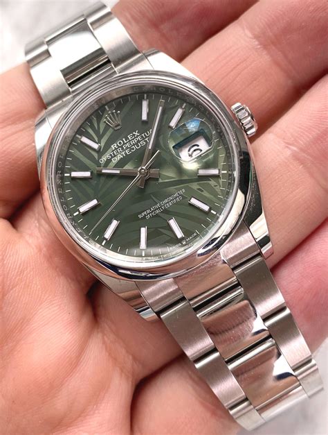 rolex palm dial for sale|Rolex datejust 36 on wrist.